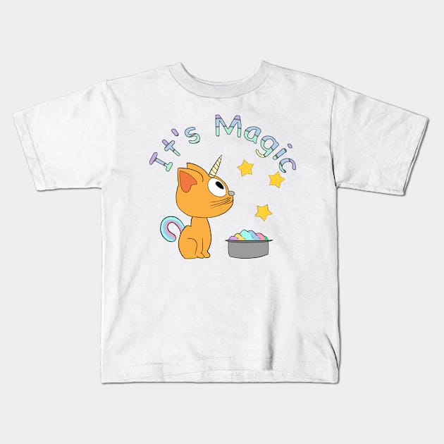 Caticorn - IT's MAGIC unites a cat and a unicorn Kids T-Shirt by ro83land